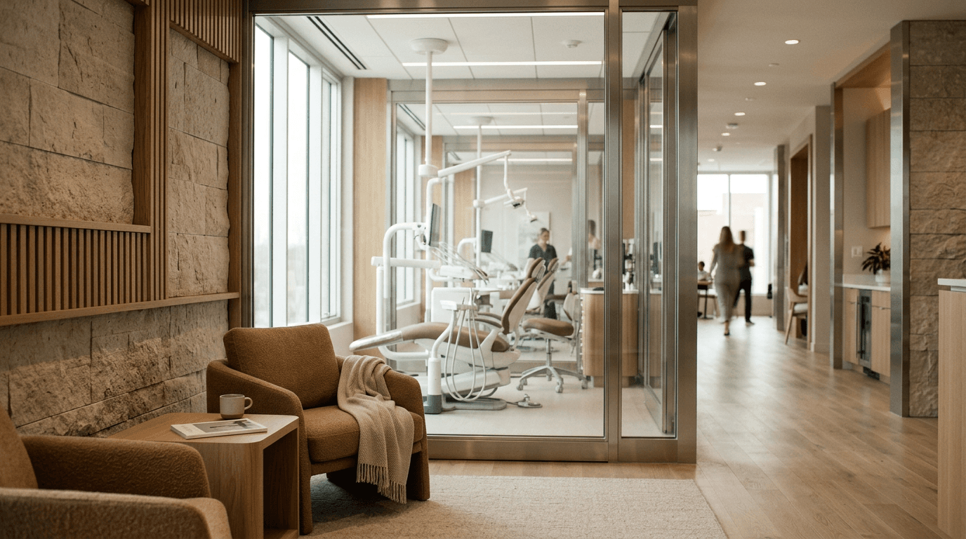 Modern dental office interior